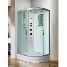 Душевая кабина Weltwasser WW500 WERRA XL 1204 L 10000014055, Средний поддон, Раздвижная, Стекло прозрачное, Асимметричная, Левая, Хром