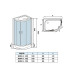 Душевая кабина Weltwasser WW500 WERRA XL 1204 L 10000014055, Средний поддон, Раздвижная, Стекло прозрачное, Асимметричная, Левая, Хром Душевая кабина Weltwasser WW500 WERRA XL 1204 L 10000014055, Средний поддон, Раздвижная, Стекло прозрачное, Асимметричная, Левая, Хром
