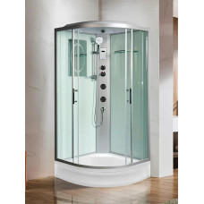 Душевая кабина Weltwasser WW500 WERRA XL 804 10000014044, Средний поддон, Раздвижная, Стекло прозрачное, Четверть круга, Хром