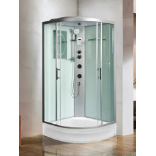 Душевая кабина Weltwasser WW500 WERRA XL 904 10000014045, Средний поддон, Раздвижная, Стекло прозрачное, Четверть круга, Хром