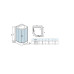 Душевая кабина Weltwasser WW500 WERRA XL 904 10000014045, Средний поддон, Раздвижная, Стекло прозрачное, Четверть круга, Хром