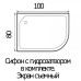 Душевой поддон Wemor 10000002316 100х80, Угловая-асимметричная